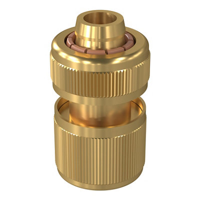 Verve Aquastop Round Hose Pipe Connector from B&Q
