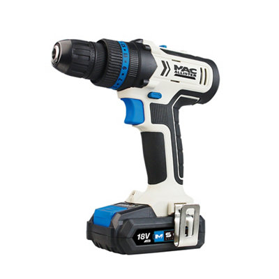 Mac Allister Solo 18V Li-Ion Cordless Drill Driver (2 X 2Ah)Mdd18-Li-2 from B&Q