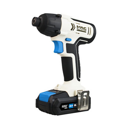 Mac Allister Solo 18V Li-Ion Cordless Impact Driver (2 X 2Ah)Mid18-Li from B&Q