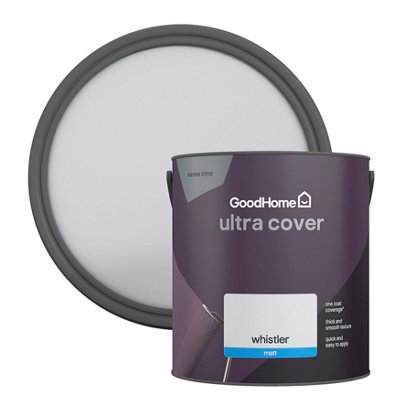 GoodHome Ultra Cover Whistler Matt Wall & Ceiling Emulsion Paint2.5L from B&Q