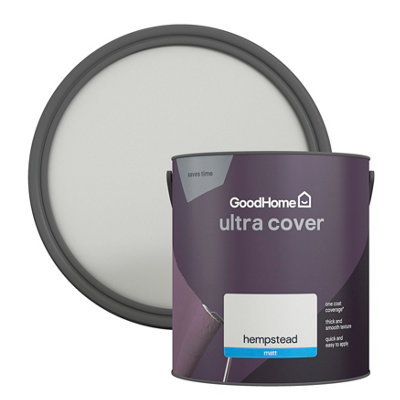 GoodHome Ultra Cover Hempstead Matt Wall & Ceiling Emulsion Paint2.5L from B&Q