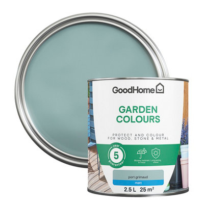 GoodHome Garden Colours Port Grimaud Matt Multi-Surface Paint2.5L from B&Q