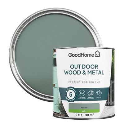 GoodHome Outdoor Kinsale Satinwood Multi-Surface Paint2.5L from B&Q