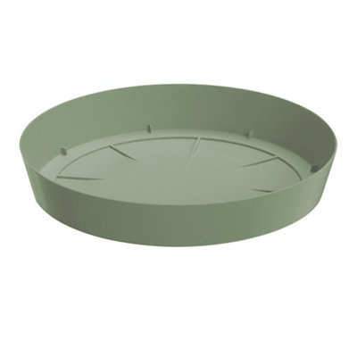 Verve Nurgul Deep Lichen Green Saucer (Dia)23Cm from B&Q