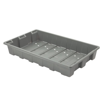 Verve Grey Tray (L)37.5CmPack Of 5 from B&Q