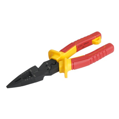 Erbauer 210mm Vde Certified Long Nose Pliers from B&Q