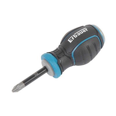 Erbauer Stubby Pozi Screwdriver Pz2 X 38mm from B&Q