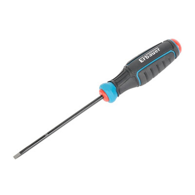 Erbauer Standard Slotted Screwdriver Sl-4.0mm X 100mm from B&Q