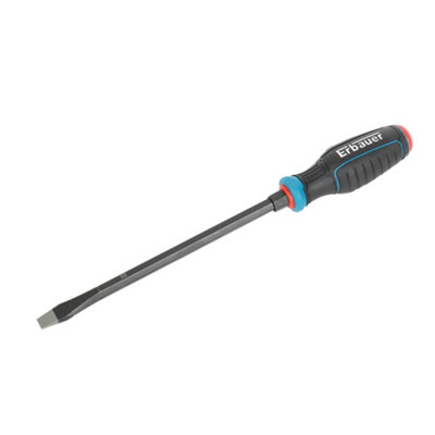 Erbauer Standard Slotted Screwdriver Sl-10.0mm X 200mm from B&Q