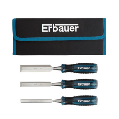 Erbauer Bevel Edge Wood Chisel Set (4 Piece)E_Sf5 from B&Q