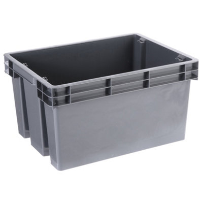 Form Xago Heavy Duty Grey 15L Small Plastic Stackable Storage Box from B&Q