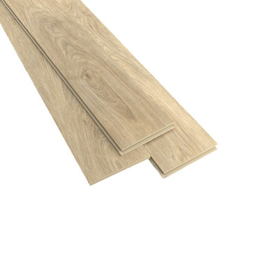 GoodHome Southwell Light Natural Oak Effect Laminate Flooring Sample from B&Q