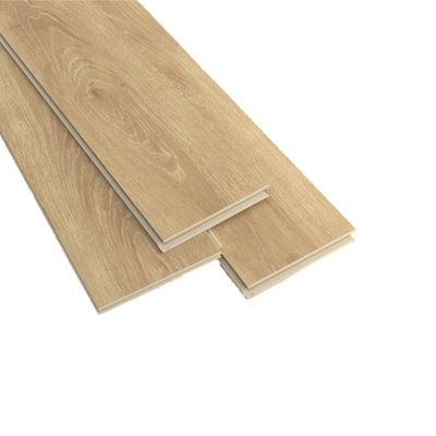 GoodHome Southwell Natural Oak Effect Laminate Flooring Sample from B&Q