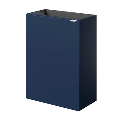 GoodHome Imandra Matt Blue Single Wall-Mounted Bathroom Cloakroom Unit (H) 550mm (W) 440mm from B&Q