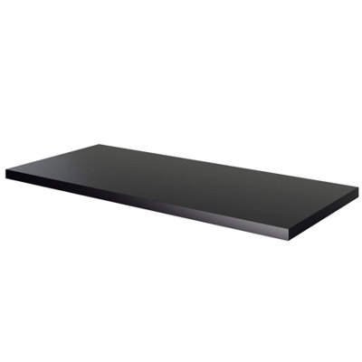 GoodHome Cadelia Matt Black Square Edge Chipboard & Laminate Worktop (T) 2Cm X (L) 100.5Cm X (W) 45.5Cm from B&Q
