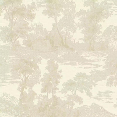 Arthouse Jervi Woodland Scene Beige Wallpaper Textured Paste The Wall Vinyl from B&Q
