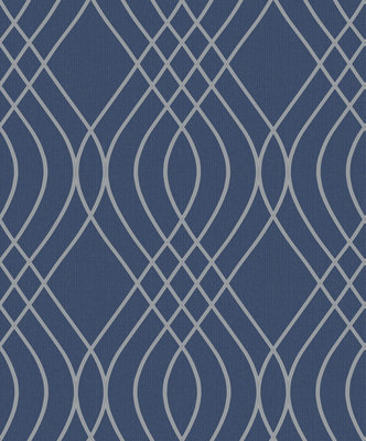 Holden Décor Mavi Deep Blue Wallpaper Paste The Wall from B&Q