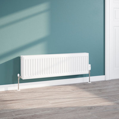 Flomasta White Type 22 Double Panel Radiator(W)1000mm X (H)300mm from B&Q