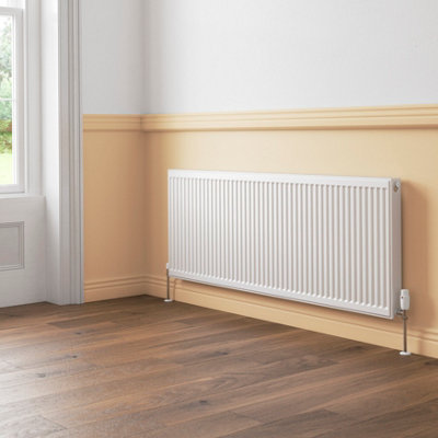 Flomasta White Type 11 Single Panel Radiator(W)1800mm X (H)600mm from B&Q