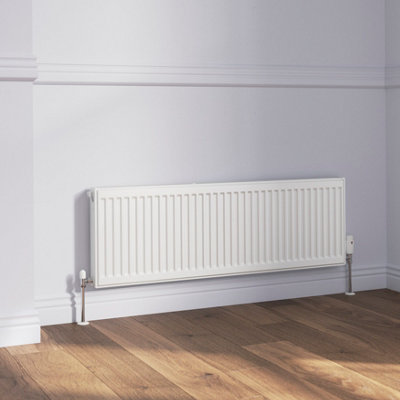 Flomasta White Type 11 Single Panel Radiator(W)1200mm X (H)400mm from B&Q