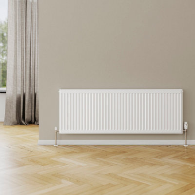 Flomasta White Type 21 Double Panel Radiator(W)1400mm X (H)500mm from B&Q