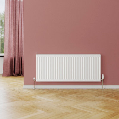 Flomasta White Type 21 Double Panel Radiator(W)1100mm X (H)500mm from B&Q