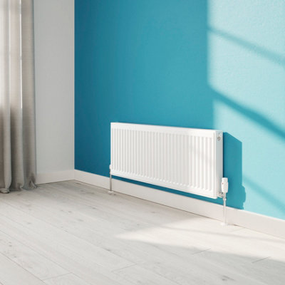 Flomasta White Type 21 Double Panel Radiator(W)1200mm X (H)400mm from B&Q