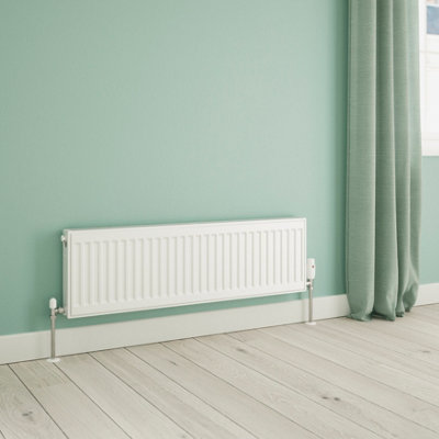 Flomasta White Type 21 Double Panel Radiator(W)1200mm X (H)300mm from B&Q