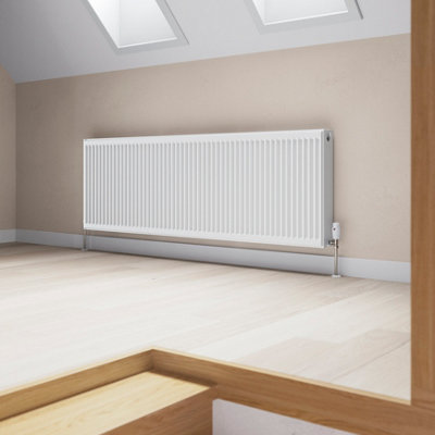 Flomasta White Type 22 Double Panel Radiator(W)1800mm X (H)600mm from B&Q