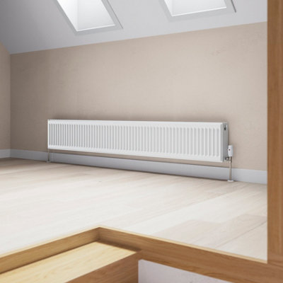 Flomasta White Type 22 Double Panel Radiator(W)2000mm X (H)300mm from B&Q