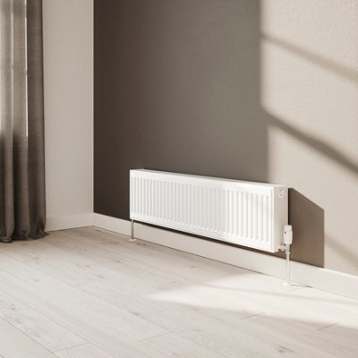 Flomasta White Type 22 Double Panel Radiator(W)1200mm X (H)300mm from B&Q