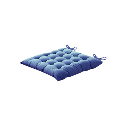 B&Q -  Hiva Blue Plain Indoor Square Seat Pad (L)45Cm X (W)45Cm