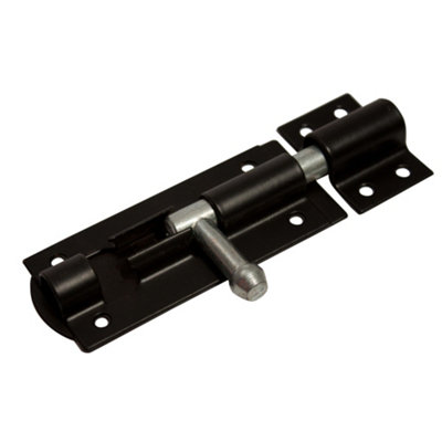 Blooma Black Steel Barrel Door Bolt (L)76mm (W)40mm from B&Q