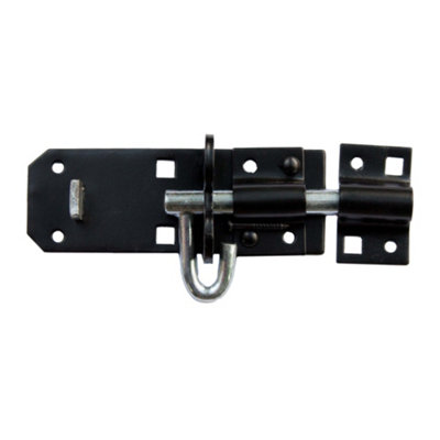 Blooma Black Powder-Coated Steel Brenton Door Bolt (L)102mm (W)35mm from B&Q