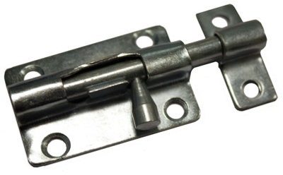 Blooma Zinc-Plated Steel Barrel Door Bolt (L)64mm (W)15mm from B&Q