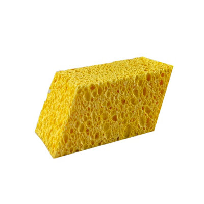 Brown Yellow Cellulose Angled Sponge from B&Q