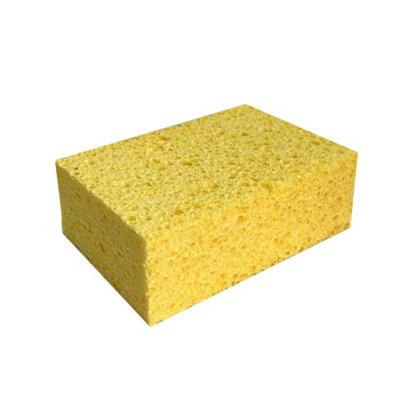 Brown Yellow Cellulose Multi-Surface Dish Sponge from B&Q