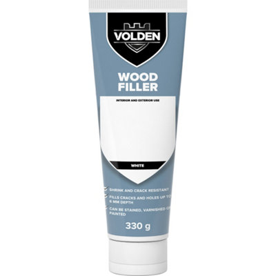 Volden White Ready Mixed Wood Filler330G from B&Q