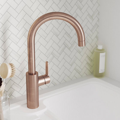 Shop copper effect taps