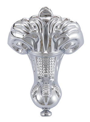 Cooke & Lewis Duchess De Bath Traditional Silver Effect Aluminium Bath FeetPack Of 4 from B&Q
