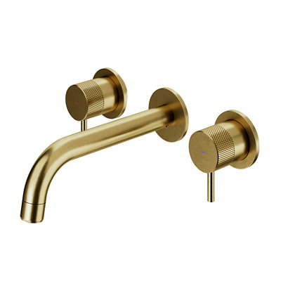 GoodHome Owens Standard Round Wall Mono Mixer Tap from B&Q