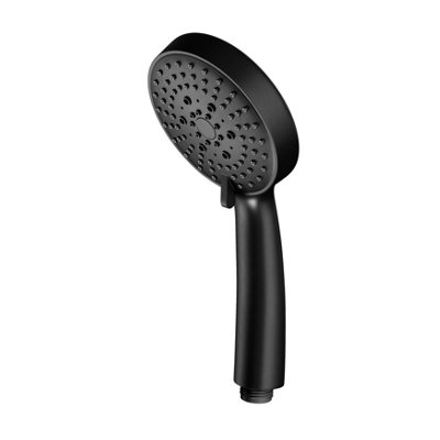 GoodHome Tummel Black 3-Spray Pattern Shower Head243mm from B&Q