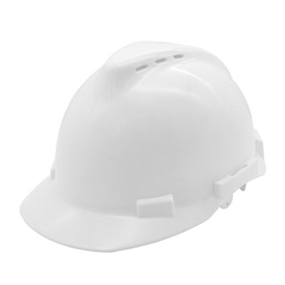 Site White She210 Safety Helmet from B&Q