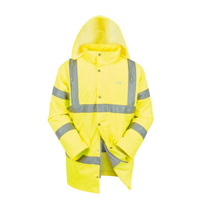 Site Shackley Yellow Traffic Jacket Large from B&Q