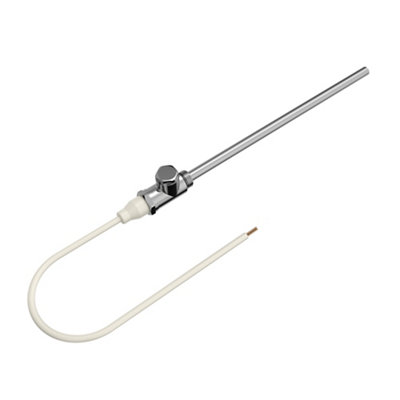 Flomasta Chrome Effect 250W White Towel Radiator Heating Element½" Bsp from B&Q