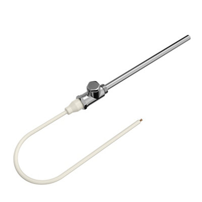 Flomasta Chrome Effect 150W White Towel Radiator Heating Element½" Bsp from B&Q