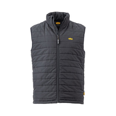 Site Beckford Black Bodywarmer Large from B&Q