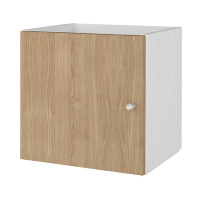 B&Q -  Mixxit Oak Effect Modular Cabinet Door (H)329mm (W)330mm