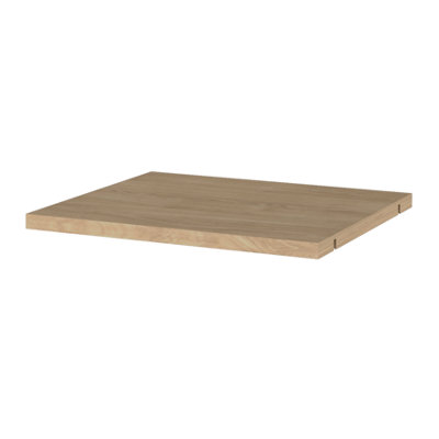 B&Q -  Mixxit Natural Oak Effect Rectangular Shelf (L)33Cm X (D)32.6Cm