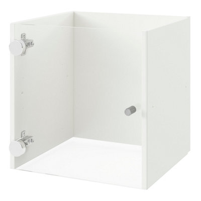 B&Q -  Mixxit Transparent Glass Modular Cabinet Door (H)326mm (W)326mm